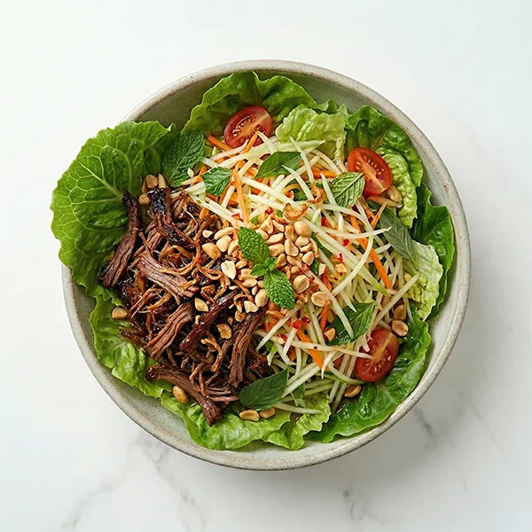 Vietnamese Shreeded Beef and Green Papaya Salad